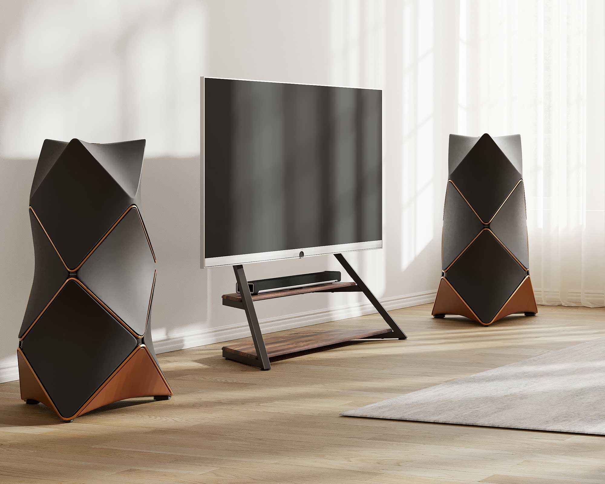 75~100V 超大型 タワー テレビスタンド エッフェルシリーズ